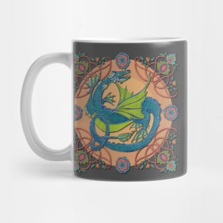 Celtic Medieval Water Dragon Mug